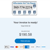 Hot tub repair cost